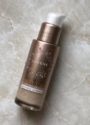 Lumene natura glow fluid foundation spf 20 тональный флюид1 фото