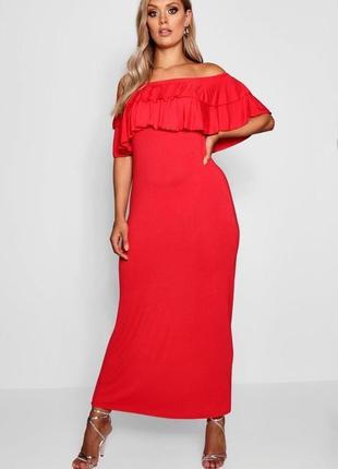Длинное платье в пол. сарафан boohoo 2xl-3xl