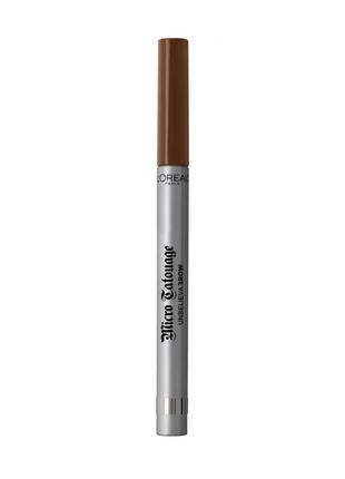 Фломастер для бровей l'oreal paris unbelieva brow с эффектом микроблейдинга 105