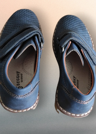 Туфли мокасины синие для мальчика весна лето, деми6 фото