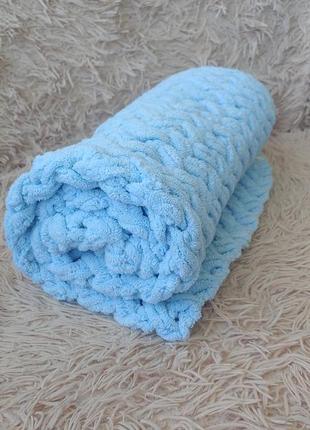 Детский плюшевый плед ручной работы.