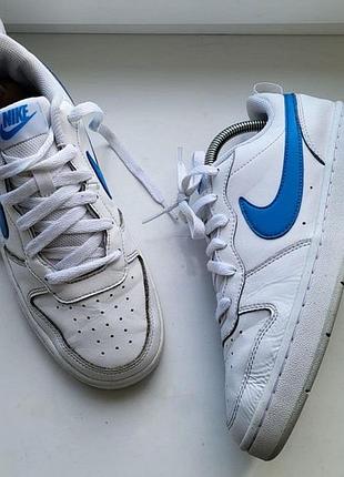 Кожаные оригинальные кроссовки nike court