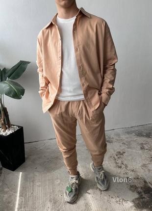 Костюм классический рубашка и брюки для мужчин, высокое качество повседневный комплект