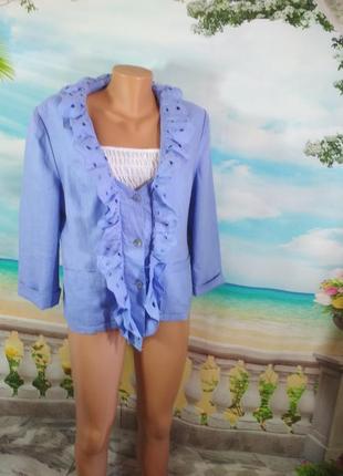 Гарний піджак-льон! 48-50р