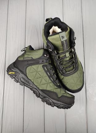 Кроссовки меррелл merrell moab 3 mid green black9 фото