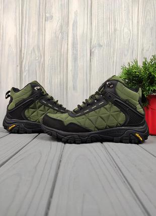 Кроссовки меррелл merrell moab 3 mid green black3 фото