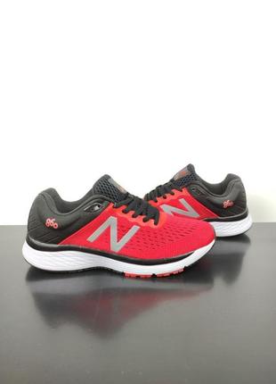 Мужские кроссовки new balance 860 red&black 41-469 фото