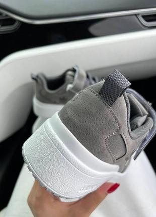 Жіночі шкіряні кросівки adidas forum low 84 grey white адідас форум знижка5 фото