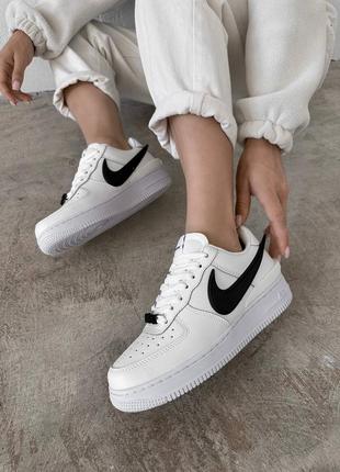 Женские кроссовки в стиле nike x ambush air force найк форсы / демисезонные / весенние, летние, осенние / кожа / белые, черные