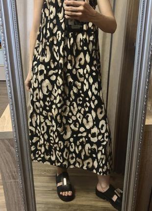 Трендовий лео сарафан сукня h&m