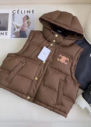 Куртка трансформер жилетка у стилі celine3 фото