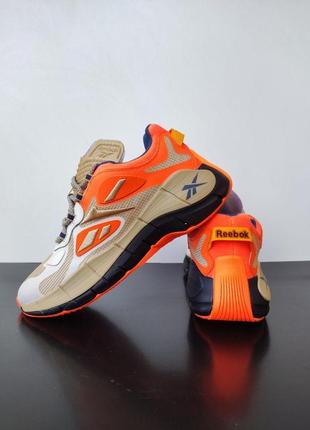 Мужские кроссовки reebok zig kinetica concept beige&orange 41-458 фото