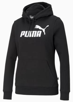 Чорне утеплене спортивне худі від puma  розмір xs-s худи толстовка кофта2 фото