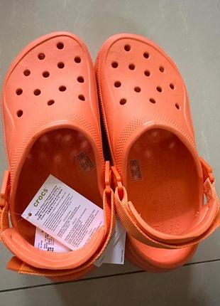 Крокс класік хайкер клог платформа помаранчеві crocs hiker xscape clog persimmon6 фото