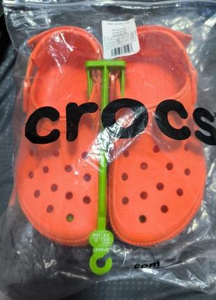 Крокс класік хайкер клог платформа помаранчеві crocs hiker xscape clog persimmon7 фото