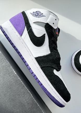 Кроссовки Nike WMNS Air jordan French 1 Mid Shadow 25.5cm 1 mid se gs purple bq6931 105