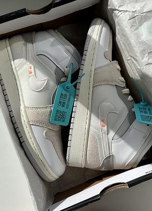 Кроссовки nike jordan air jordan 1 mid gs dq3726-100