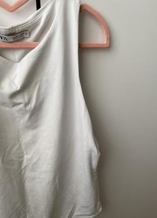 Zara базове біле боді3 фото