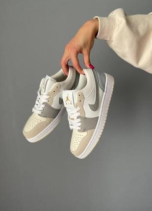 Жіночі кросівки nike air jordan low white/purple9 фото