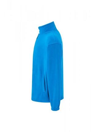 Флісова кофта jhk polar fleece man, розмір l, чоловічий батнік синій aqua, без капюшона3 фото