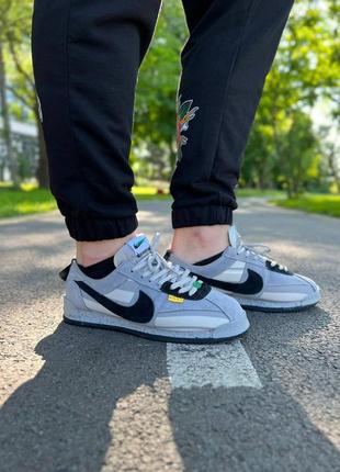 Мужские кроссовки nike cortez un/la grey black