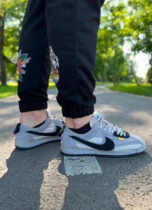 Мужские кроссовки nike cortez un/la grey black2 фото