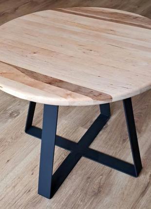 Акція стіл журнальний loft з натурального дерева 2