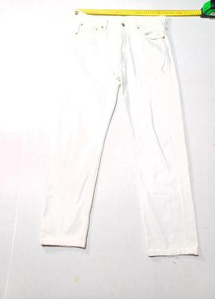 Джинсы белые vintage винтажные талия 86 см levis 501 501-0150
  w34 l32 made in u.k