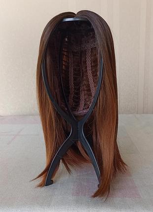Короткая новая парика, без чешуйки, темная, термостойкая, парик