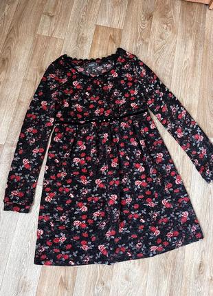 Акрилове плаття в квітковий принт