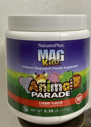 Naturesplus, source of life, animal parade, magkidz, магній для дітей, з натуральним ароматизатором