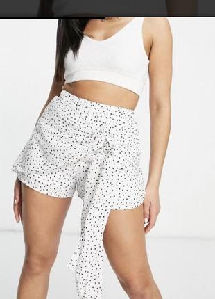 Шорты-юбка на завязке in the style