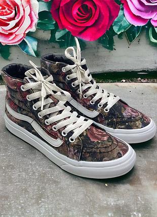 Vans sk8 high roses ванс скейт високі троянди