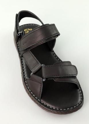 Сандалии мужские кожаные черные