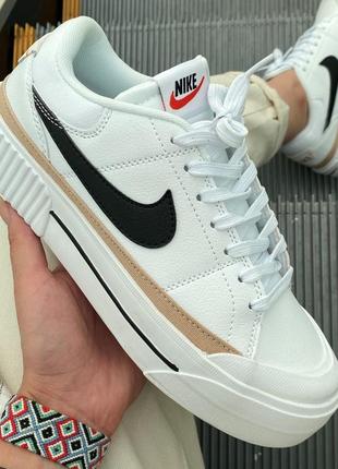 Nike court legacy lift white/black 40