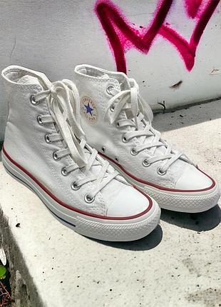 Converse chuck taylor all star high конверсы олстар высокие белые