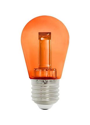 Лампочка помаранчева декоративна horoz electric "fantasy" 2w е27