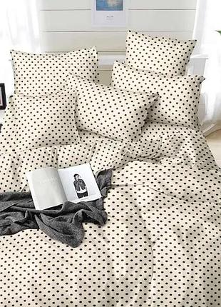 Двуспальный комплект постельного белья 180x220 "горошек"