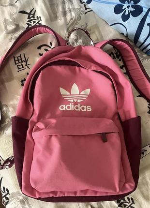 Рюкзак adidas цвет розовый большой с принтом1 фото