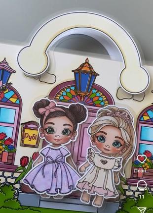 Ляльковий будинок на липучках будиночок рубі і агнес барбі ліпучках