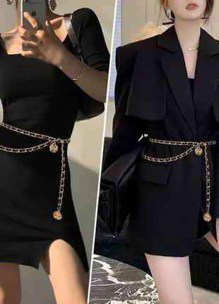 Розкішний пояс ланцюжок у стилі коко шанель, coco chanel, ремінь, камелія, квітка, квіти