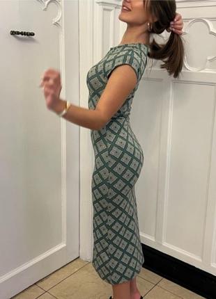 Новое жаккардовое платье zara