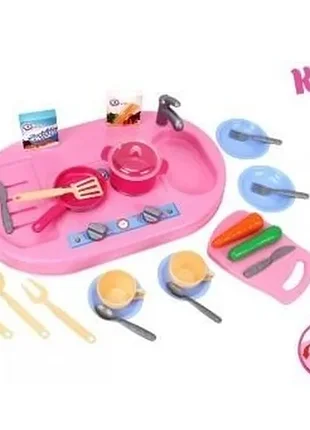 Дитяча кухня. посуд. кухонний набір. технок 6177