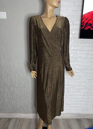 Сукня з люрексом плаття marks&spencer, xxl