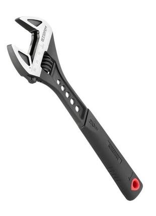 Ключ розвідний 250мм кований, рукоятка tpr, hrc 40 ~ 50, cr-v storm intertool xt-0080