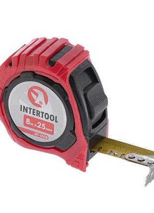 Рулетка з фіксатором 8м * 25мм "магніт" intertool mt-0508