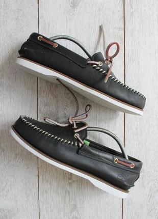 Чоловічі топсайдери кросівки timberland оригінал шкіра 41р літні сині