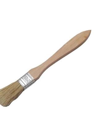 Кисть малярная плоская 20х14 из натуральной щетины для краски и лака украина