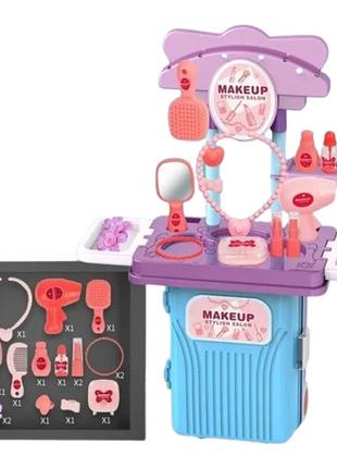 Дитячий ігровий набір валіза для дівчаток suitcase transformable makeup