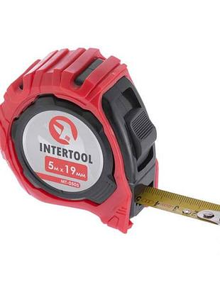 Рулетка з фіксатором 5 м * 19 мм "магніт" intertool mt-0505